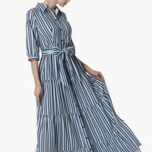 Kimi + Kai Maternity "Ruby" Nursing Maxi Shirt Dress